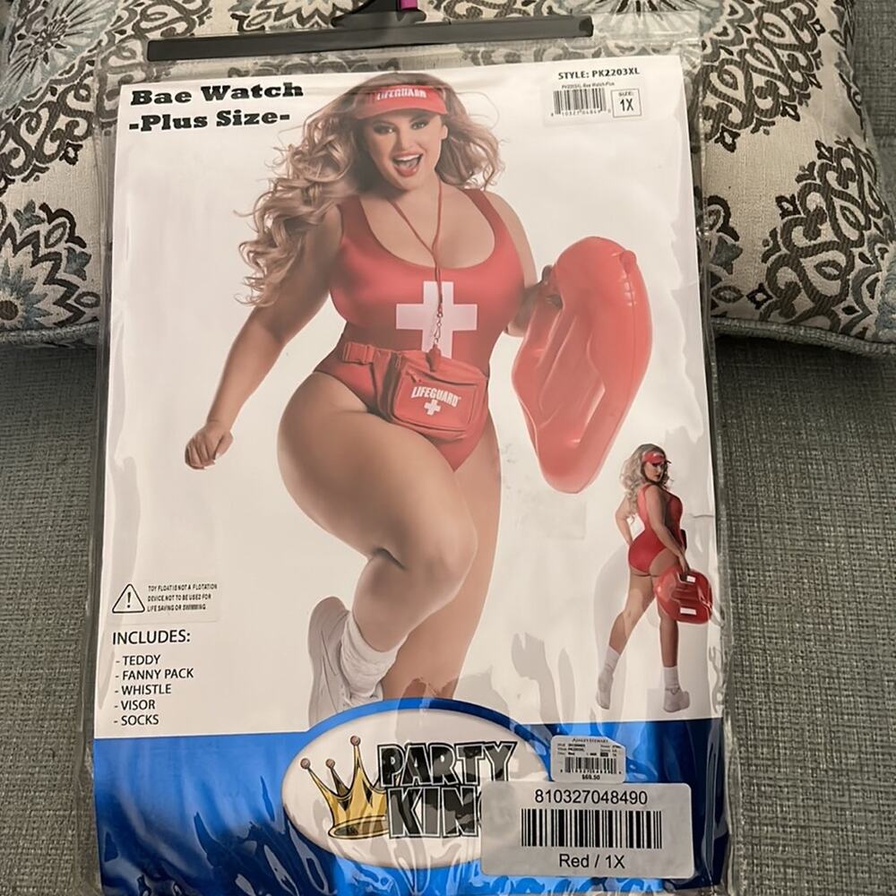 NWT Ashley Stewart Bae Watch Lifeguard Baywatch Halloween costume 3X - Picture 5 of 10